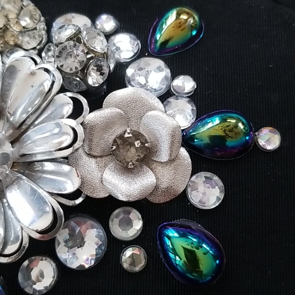 NWT Repurposed Vintage 50s Jewelry Clutch Handbag - Picture 6 of 13